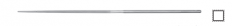 MEPAC CZ s.r.o. - Švýcarský jehlový pilník čtyřhranný, L=140mm, 2,2x2,2mm,  sek 0
