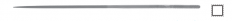 MEPAC CZ s.r.o. - Švýcarský jehlový pilník čtyřhranný, L=180mm, 2,6x2,6mm, sek 0