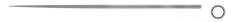 MEPAC CZ s.r.o. - Švýcarský jehlový pilník kulatý, L=180mm, pr.3,2mm, sek 0